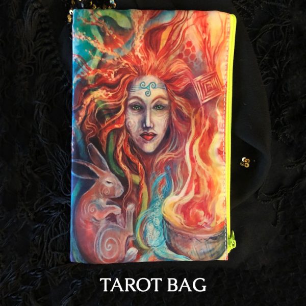 Tarot Card bag featuring the goddess Brigid by LTZ