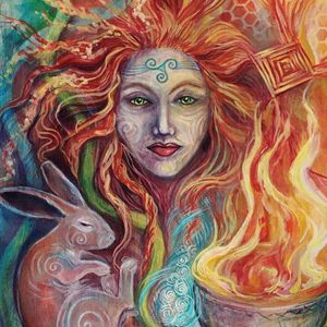 Detail from Brigid by Laura Tempest Zakroff