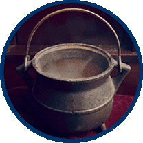 smoking cauldron